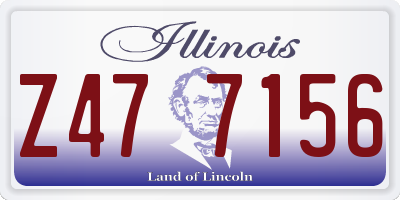 IL license plate Z477156