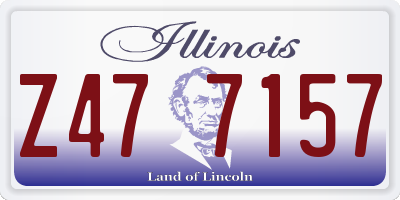 IL license plate Z477157