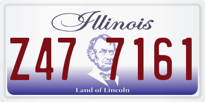 IL license plate Z477161