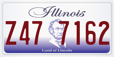IL license plate Z477162