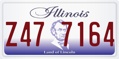 IL license plate Z477164