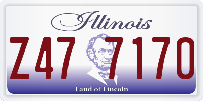 IL license plate Z477170