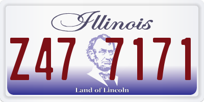 IL license plate Z477171