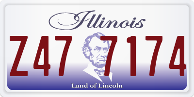 IL license plate Z477174