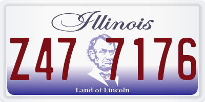 IL license plate Z477176