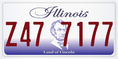 IL license plate Z477177