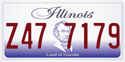 IL license plate Z477179