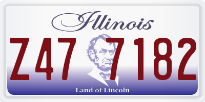 IL license plate Z477182
