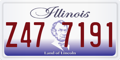 IL license plate Z477191