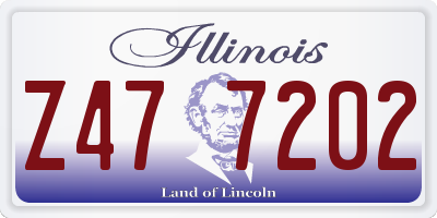 IL license plate Z477202