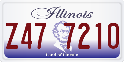 IL license plate Z477210