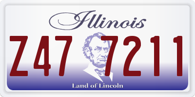 IL license plate Z477211