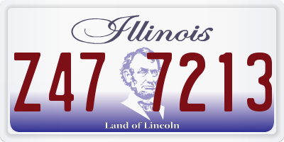 IL license plate Z477213