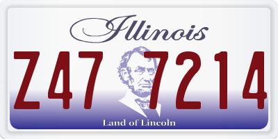 IL license plate Z477214