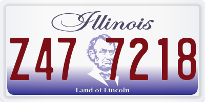 IL license plate Z477218