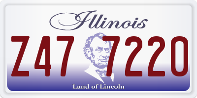 IL license plate Z477220