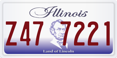 IL license plate Z477221