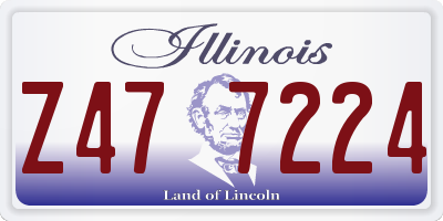 IL license plate Z477224