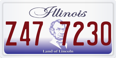 IL license plate Z477230