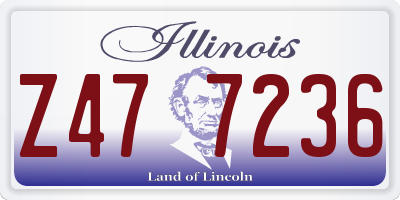 IL license plate Z477236