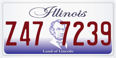 IL license plate Z477239