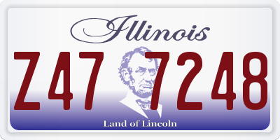 IL license plate Z477248