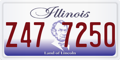 IL license plate Z477250