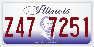 IL license plate Z477251