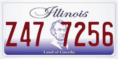 IL license plate Z477256
