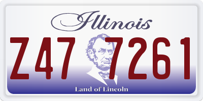 IL license plate Z477261