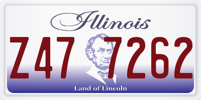 IL license plate Z477262