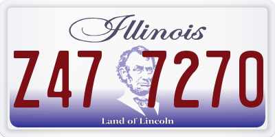 IL license plate Z477270