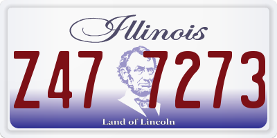 IL license plate Z477273
