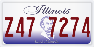 IL license plate Z477274