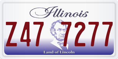 IL license plate Z477277