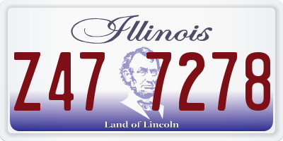 IL license plate Z477278