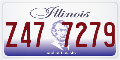 IL license plate Z477279