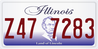 IL license plate Z477283
