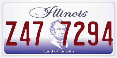IL license plate Z477294
