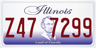 IL license plate Z477299