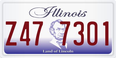 IL license plate Z477301