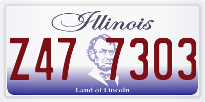 IL license plate Z477303