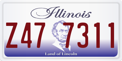 IL license plate Z477311