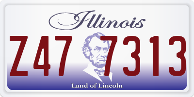 IL license plate Z477313