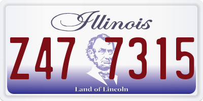 IL license plate Z477315
