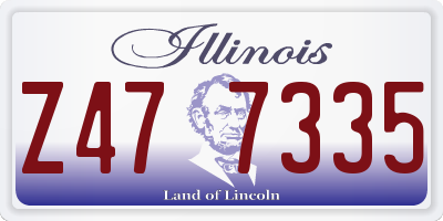 IL license plate Z477335