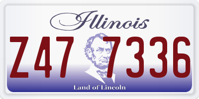 IL license plate Z477336