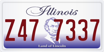 IL license plate Z477337