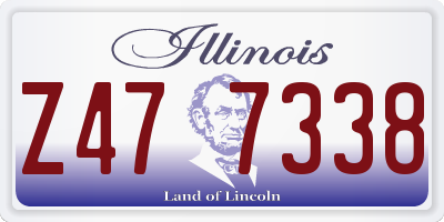 IL license plate Z477338
