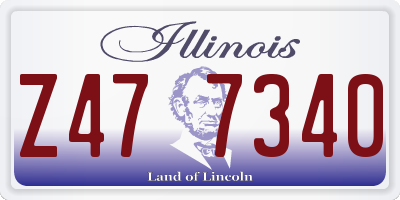 IL license plate Z477340